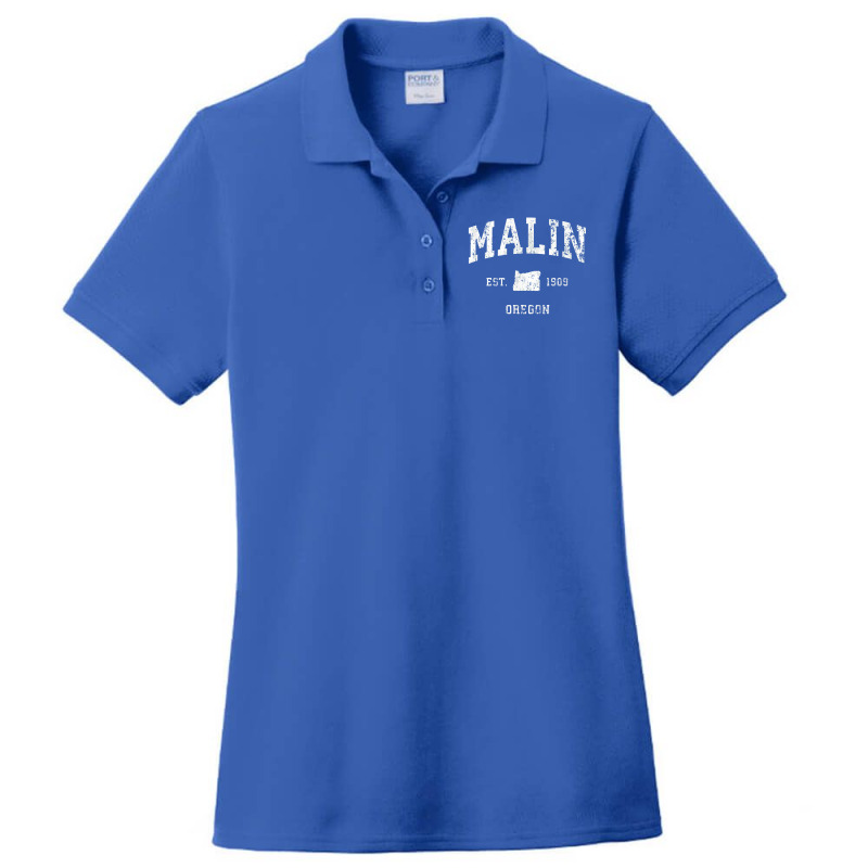 Malin Oregon Or Vintage Athletic Sports Design Ladies Polo Shirt by tonierich | Artistshot