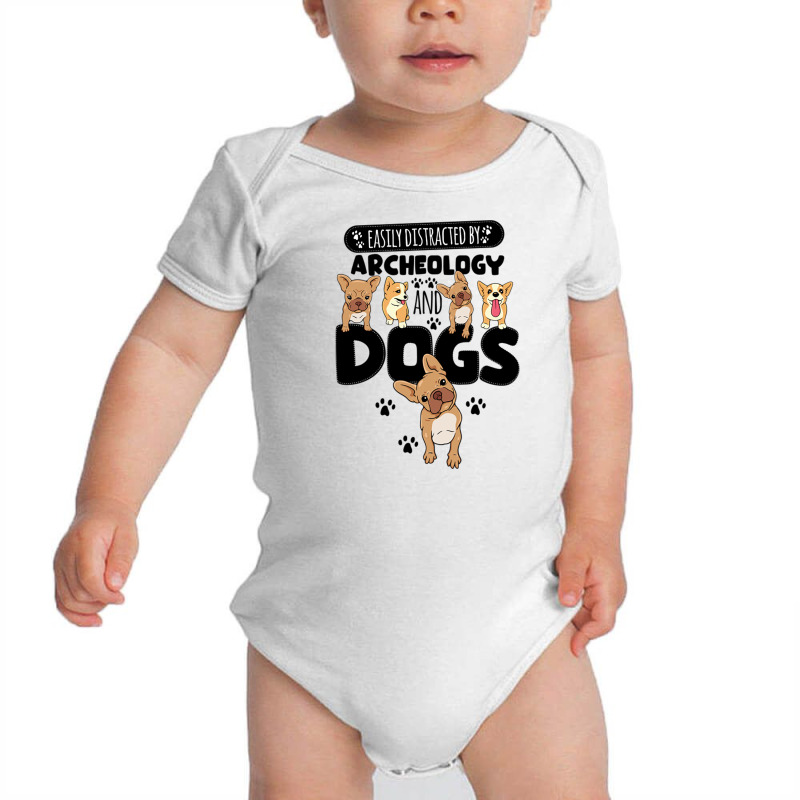 Easily Distracted By Archeology And Dogs Baby Bodysuit by DonoArt | Artistshot