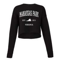 Manassas Park Virginia Va Vintage Athletic Sports Cropped Sweater | Artistshot