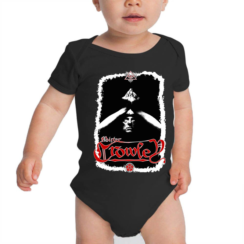 Aleister Crowley The Great Beast Baby Bodysuit by trokeryth | Artistshot