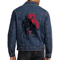 Lone Hunter And Cup Men Denim Jacket | Artistshot