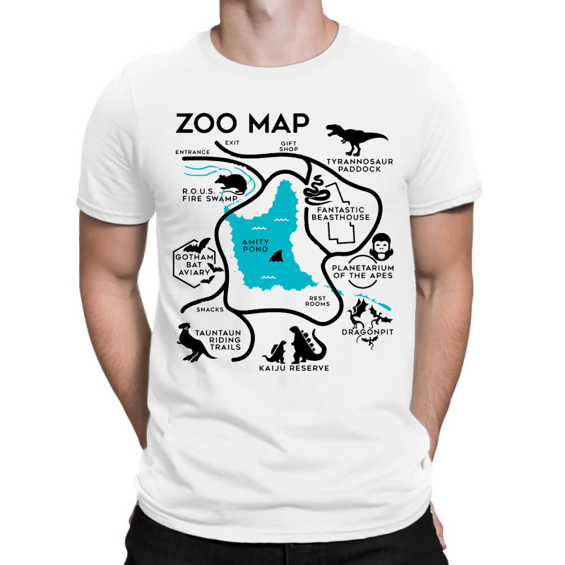 Zoo Map T-shirt | Artistshot