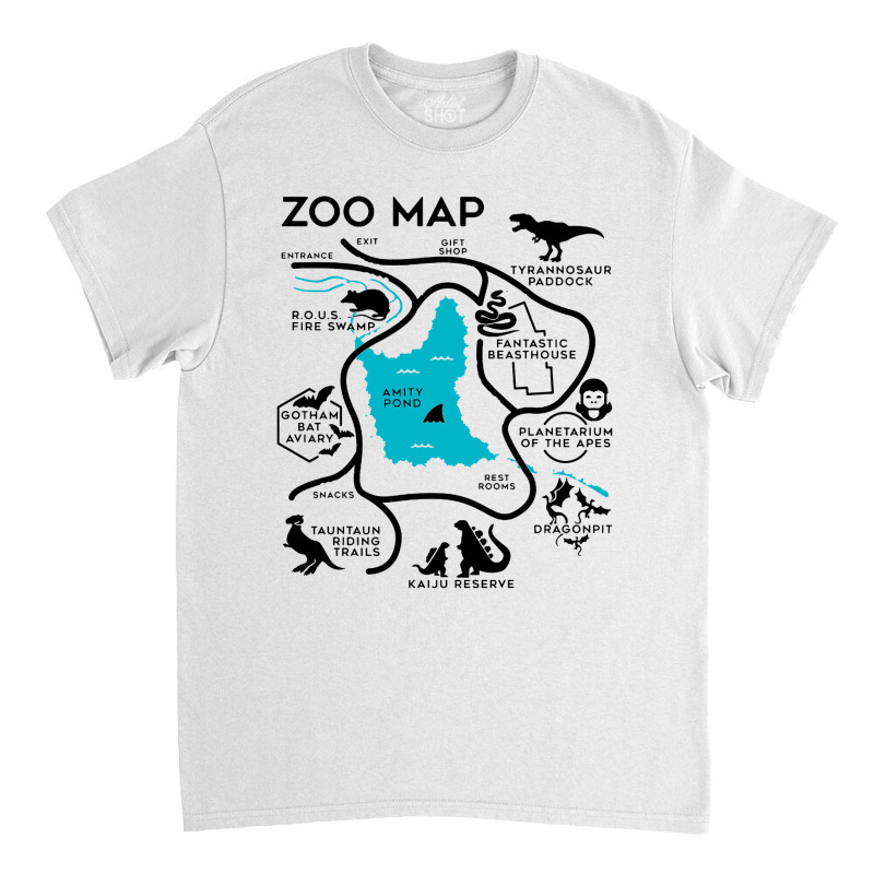 Zoo Map Classic T-shirt | Artistshot