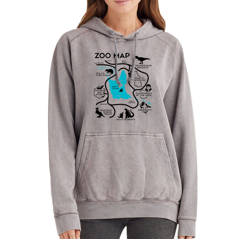 Zoo Map Vintage Hoodie | Artistshot