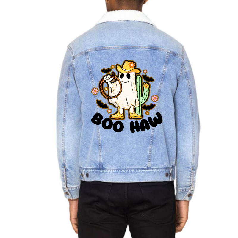 Boo Haw   Halloween Unisex Sherpa-lined Denim Jacket | Artistshot