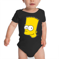 The Simpsons Bart Simpson Face Baby Bodysuit | Artistshot