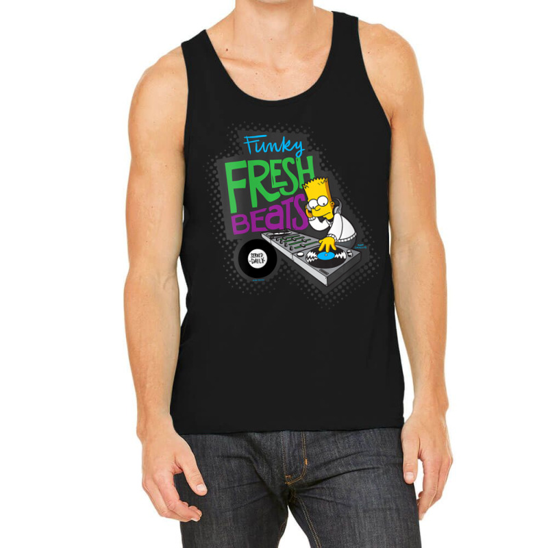 The Simpsons Bart Simpson Funky Fresh Beats Served Tank Top | Artistshot