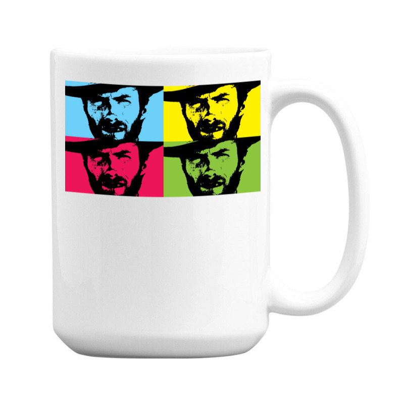 Clint Eastwood In Colours 15 Oz Coffee Mug | Artistshot