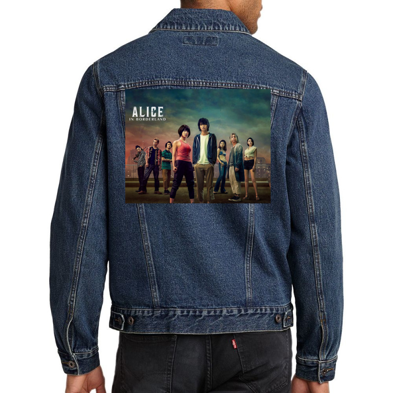 Alice In Borderland Poster Men Denim Jacket | Artistshot