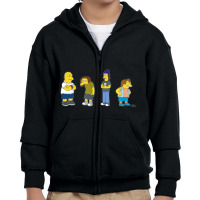 The Simpsons Bullies Line Up C2 Youth Zipper Hoodie | Artistshot