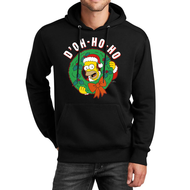 The Simpsons Christmas Homer D'oh-ho-ho Unisex Hoodie | Artistshot