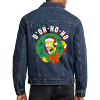 The Simpsons Christmas Homer D'oh-ho-ho Men Denim Jacket | Artistshot