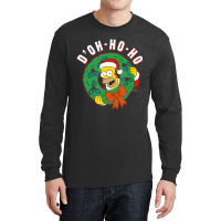 The Simpsons Christmas Homer D'oh-ho-ho Long Sleeve Shirts | Artistshot