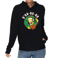 The Simpsons Christmas Homer D'oh-ho-ho Lightweight Hoodie | Artistshot