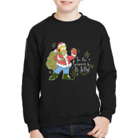 The Simpsons Christmas Homer Tis The Jelly Season! Youth Sweatshirt | Artistshot