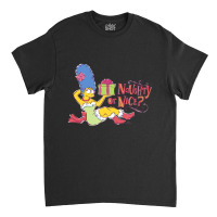 The Simpsons Christmas Marge Naughty Or Nice Classic T-shirt | Artistshot