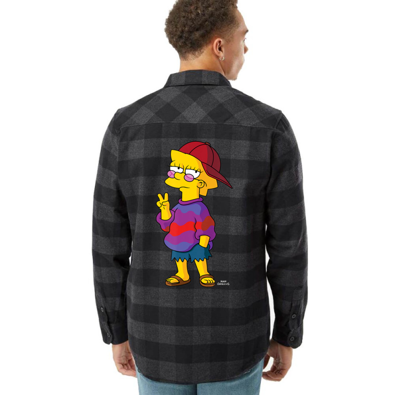 The Simpsons Cool Kid Lisa Flannel Shirt by longdanouj | Artistshot