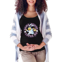 The Simpsons Easter Ralph Wiggum Some Bunny Loves Maternity Scoop Neck T-shirt | Artistshot