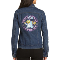 The Simpsons Easter Ralph Wiggum Some Bunny Loves Ladies Denim Jacket | Artistshot