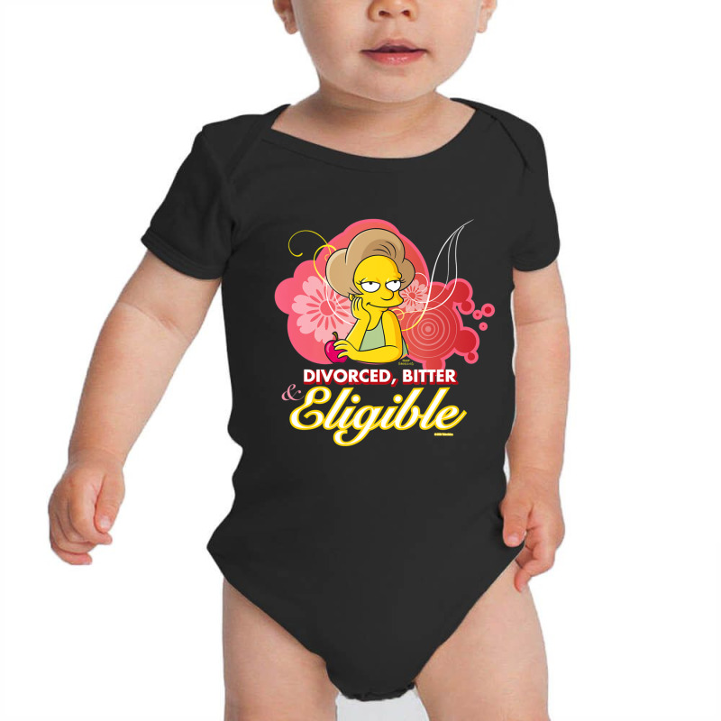 The Simpsons Edna Krabappel Divorced Bitter Eligib Baby Bodysuit by longdanouj | Artistshot