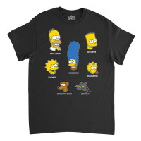 The Simpsons Family Faces C2 Classic T-shirt | Artistshot