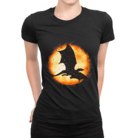 Mythical Fantasy Dragonfire Flying Dragon Hallowee Ladies Fitted T-shirt | Artistshot