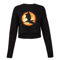 Mythical Fantasy Dragonfire Flying Dragon Hallowee Cropped Sweater | Artistshot