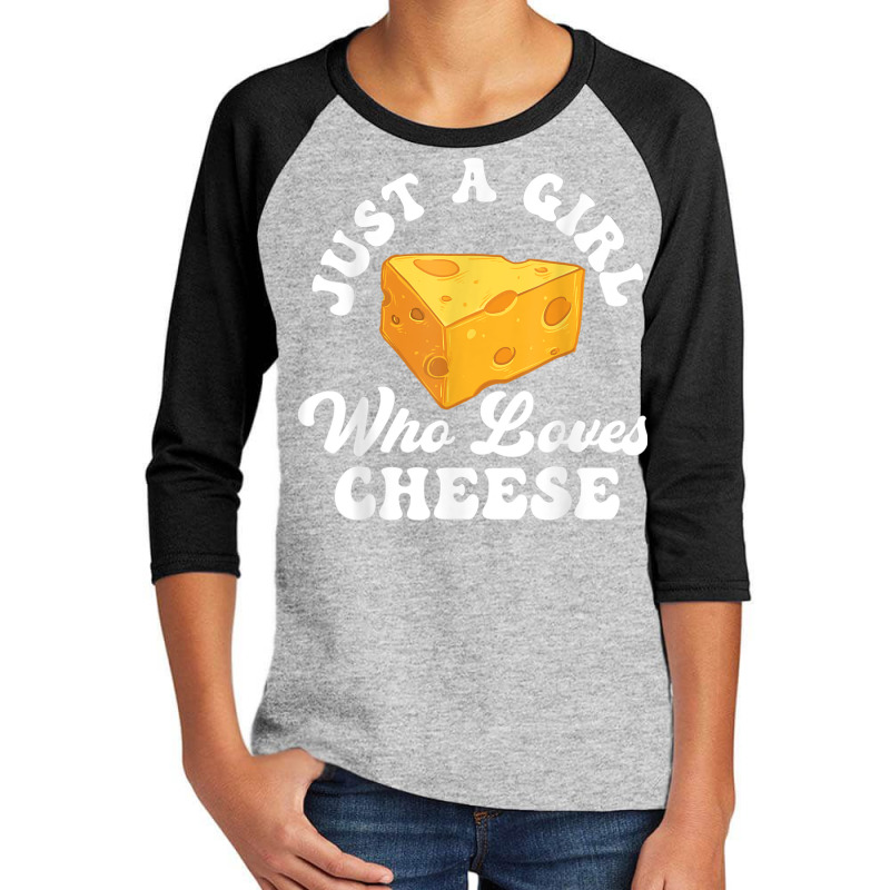 Just A Girl Who Loves Cheese   Cheddar Parmesan Da Youth 3/4 Sleeve | Artistshot