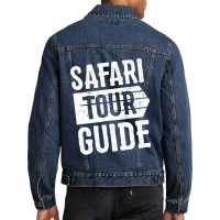 Safari Tour Guide Kids Adult Funny Halloween Costu Men Denim Jacket | Artistshot