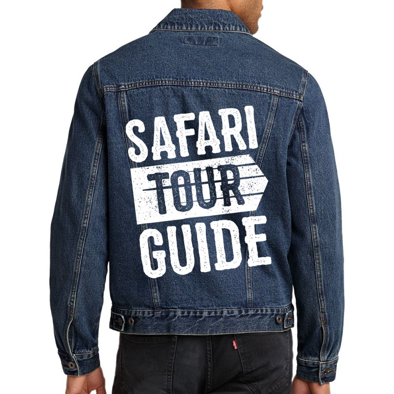 Safari Tour Guide Kids Adult Funny Halloween Costu Men Denim Jacket | Artistshot