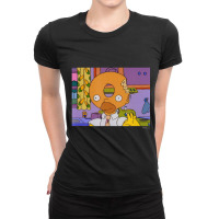 The Simpsons Homer Donut Head V1 Ladies Fitted T-shirt | Artistshot