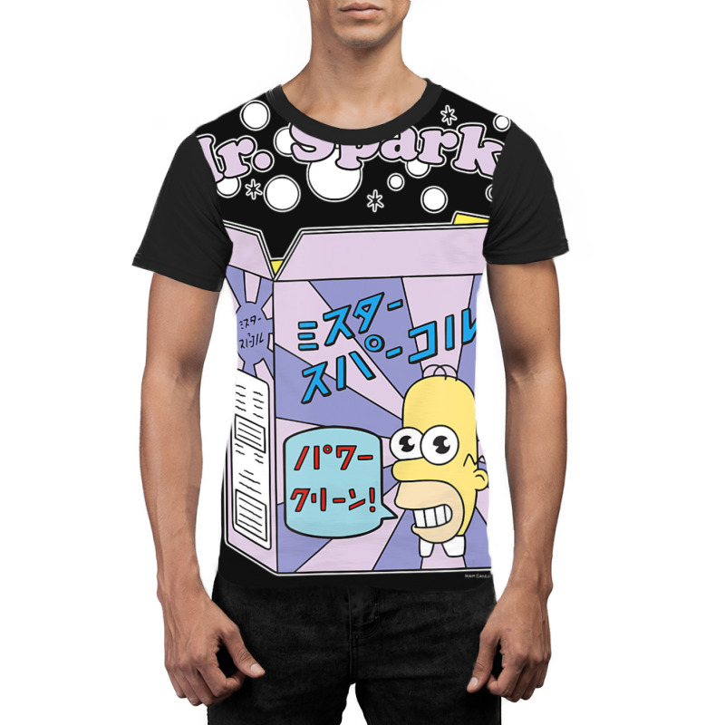 The Simpsons Homer Mr. Sparkle Kanji Box Bubbles V Graphic T-shirt by longdanouj | Artistshot