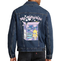 The Simpsons Homer Mr. Sparkle Kanji Box Bubbles V Men Denim Jacket | Artistshot