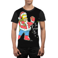 The Simpsons Homer Santa Christmas Season To Be Je Graphic T-shirt | Artistshot