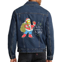 The Simpsons Homer Santa Christmas Season To Be Je Men Denim Jacket | Artistshot