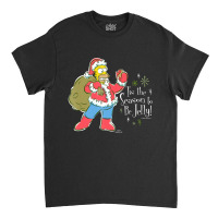 The Simpsons Homer Santa Christmas Season To Be Je Classic T-shirt | Artistshot