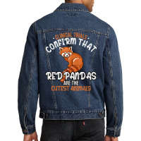 Clinical Trials Confirm That Red Pandas Are The Cu Men Denim Jacket | Artistshot