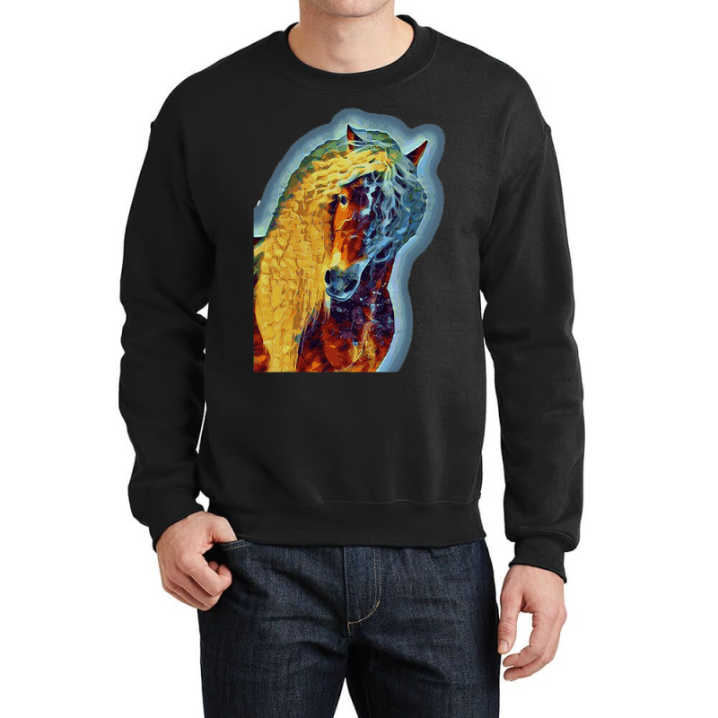 Haflinger Horse Portrait Crewneck Sweatshirt | Artistshot