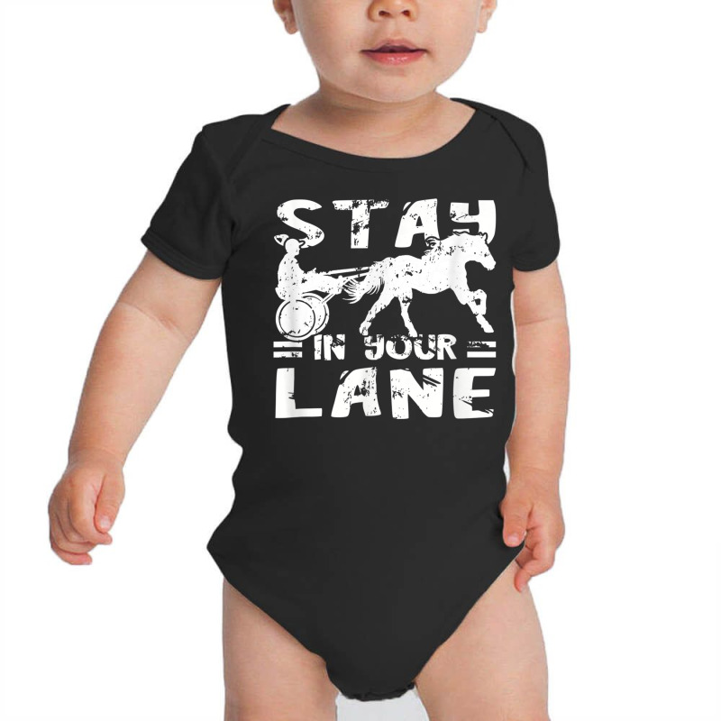 Harness Racing Stay On Your Equitation Track Horse Baby Bodysuit | Artistshot