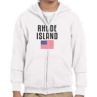 Rhode Island Youth Zipper Hoodie | Artistshot