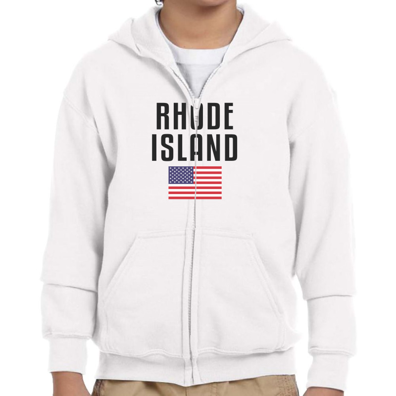 Rhode Island Youth Zipper Hoodie by Chris Ceconello | Artistshot