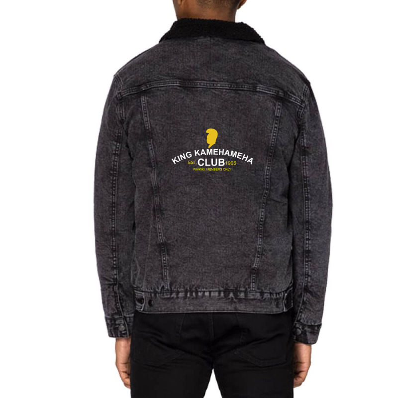 King Kamehameha Unisex Sherpa-lined Denim Jacket | Artistshot