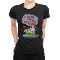 The Simpsons I Choo Choo Choose You Valentine's Da Ladies Fitted T-shirt | Artistshot