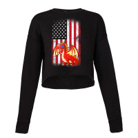 Dragon American Flag Boys Girls Men Women Fourth O Cropped Sweater | Artistshot