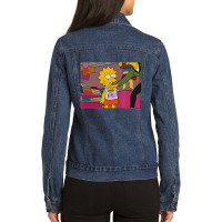 The Simpsons Lisa Sassy V1 Ladies Denim Jacket | Artistshot