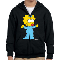 The Simpsons Maggie Needs A Hug Youth Zipper Hoodie | Artistshot