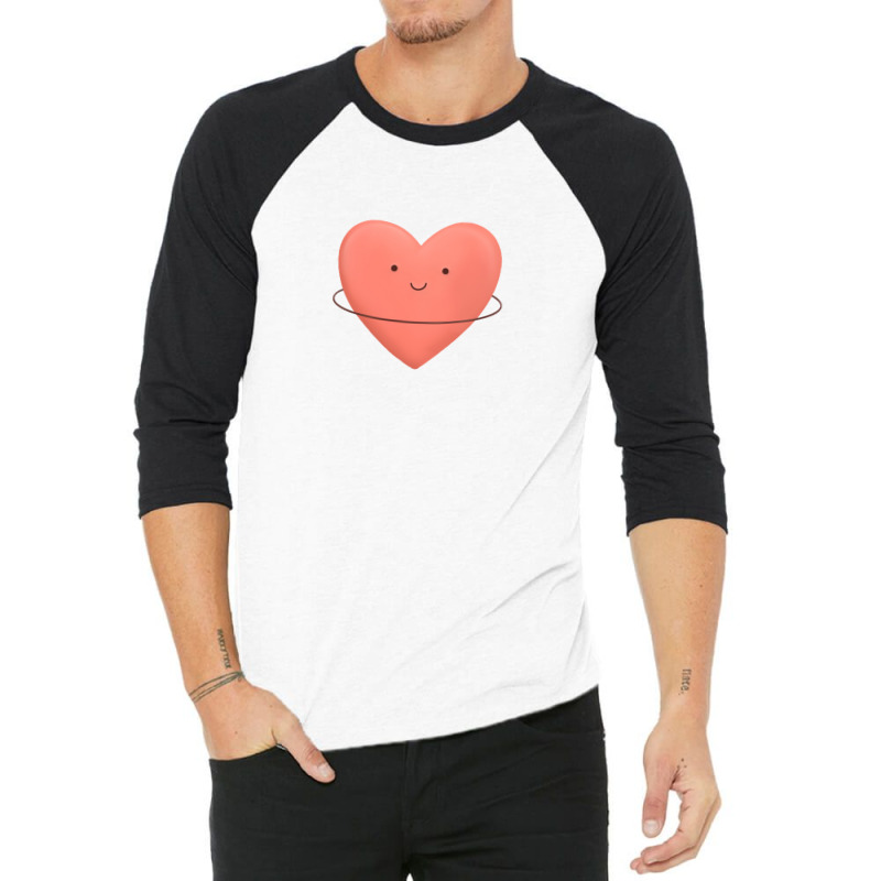 Happy Heart 3/4 Sleeve Shirt | Artistshot