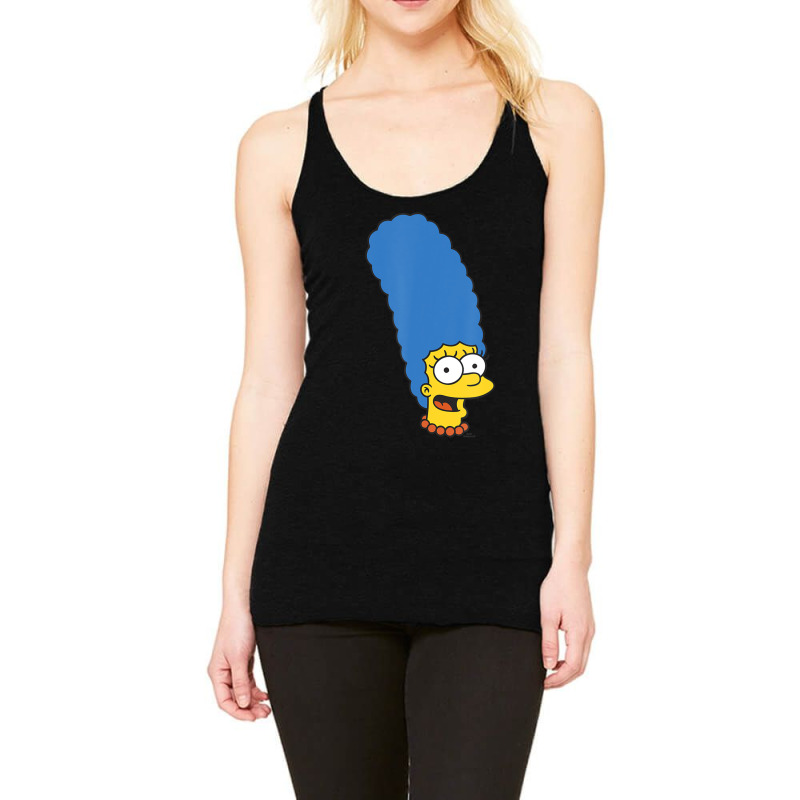 The Simpsons Marge Simpson Big Face Racerback Tank by longdanouj | Artistshot