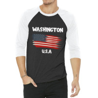 Washington 3/4 Sleeve Shirt | Artistshot