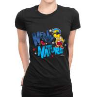 The Simpsons Milhouse Nerdy By Nature Ladies Fitted T-shirt | Artistshot